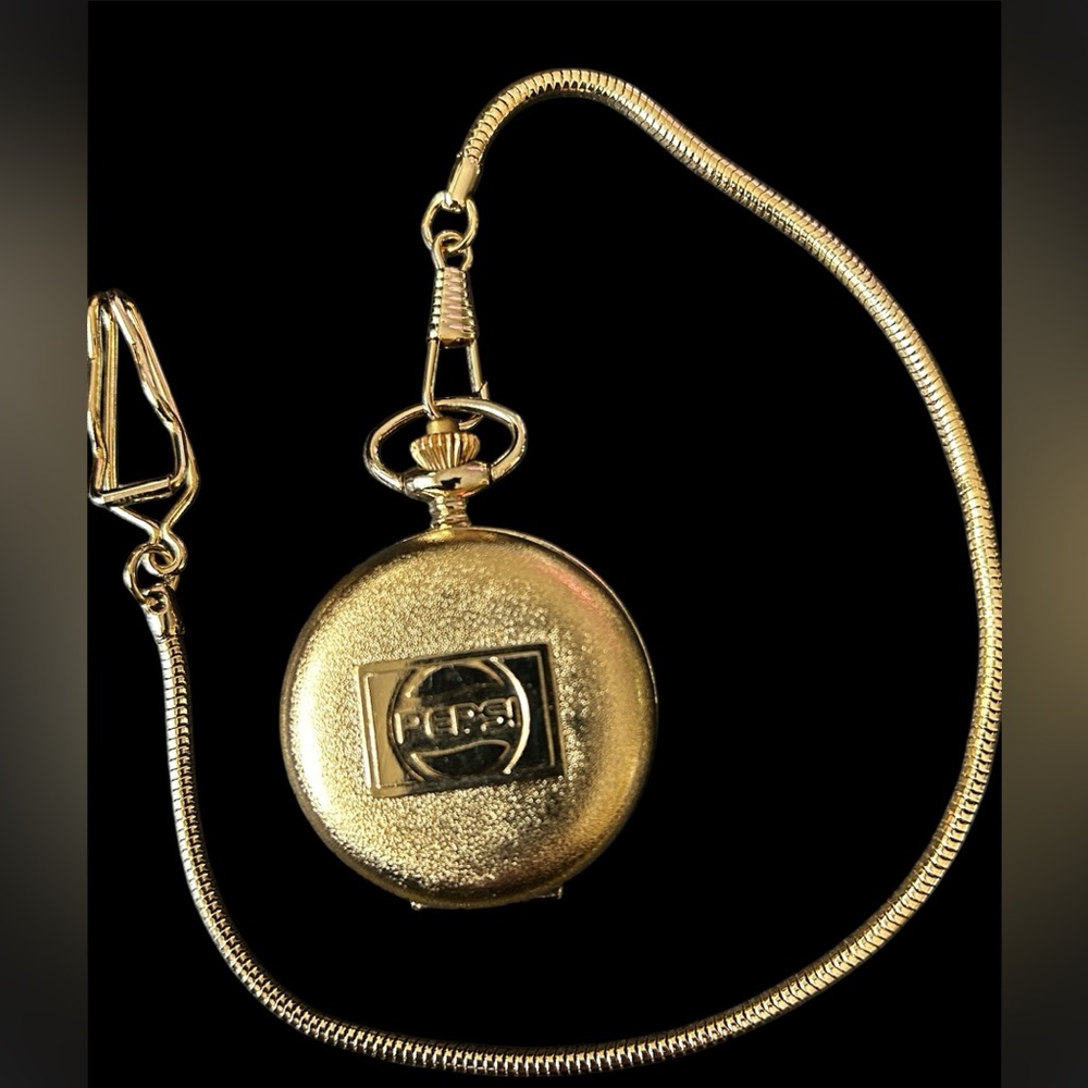 Pepsi Gold Pocket Watch Vintage